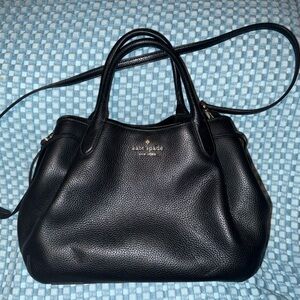 Kate Spade Black Pebbled Leather Tote